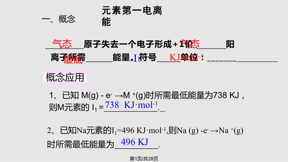 第一电离能标准PPT课件_第1页