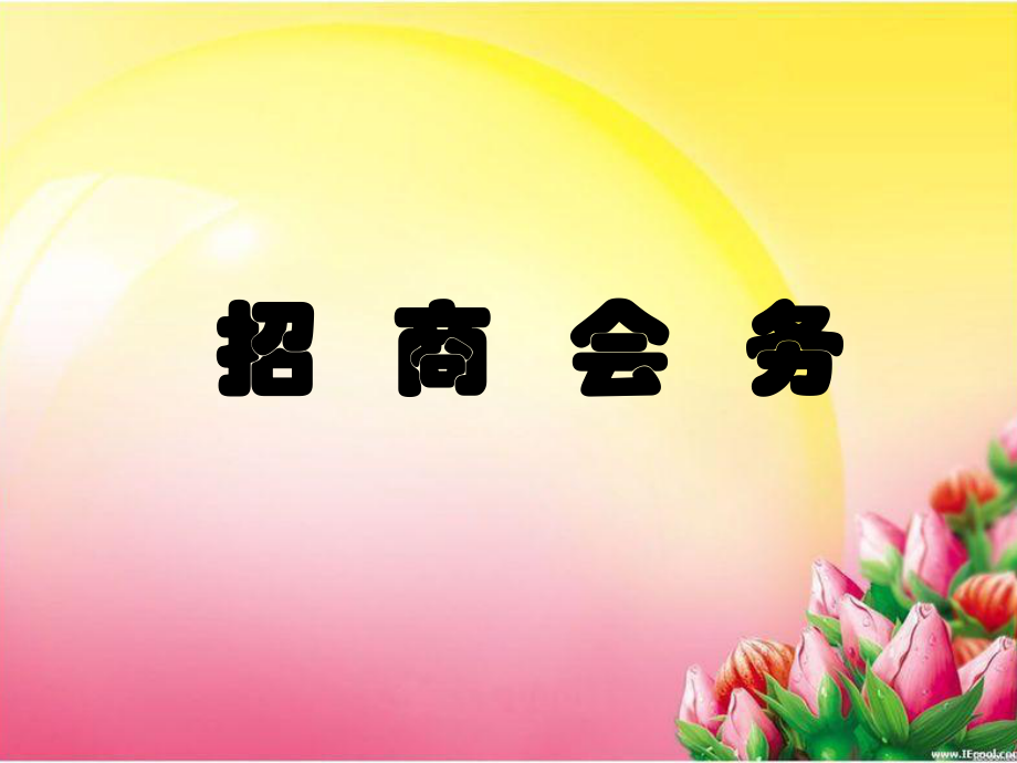成功招商会流程ppt课件_第1页