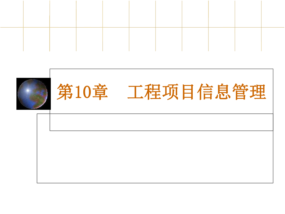第十章 工程项目信息管理_第1页