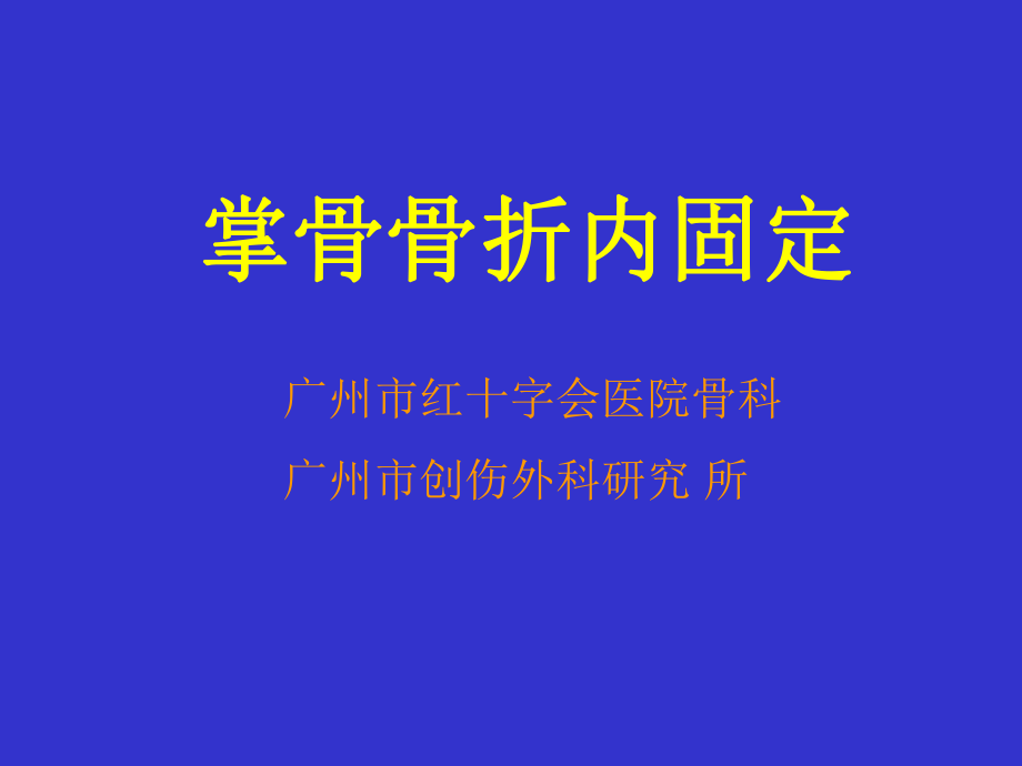 掌骨骨折内固定技术_第1页