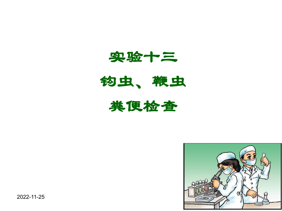 实验钩虫鞭虫粪检_第1页