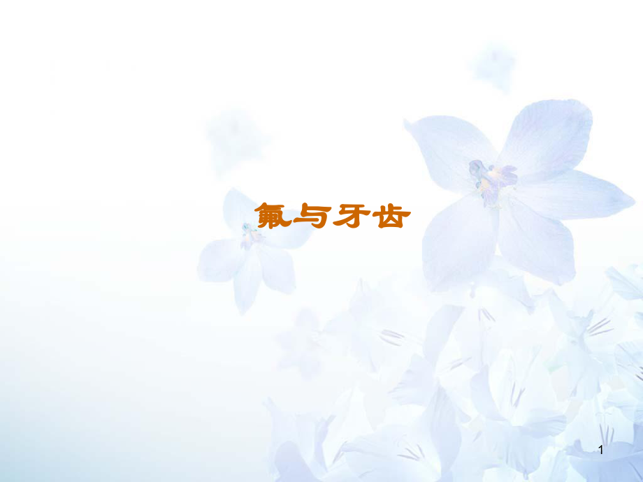 氟与牙齿课件_第1页