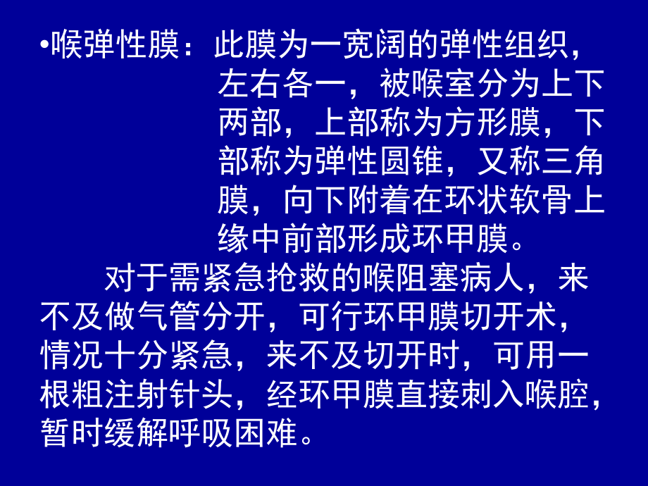 喉弹性膜此膜为一宽阔的弹性组织_第1页
