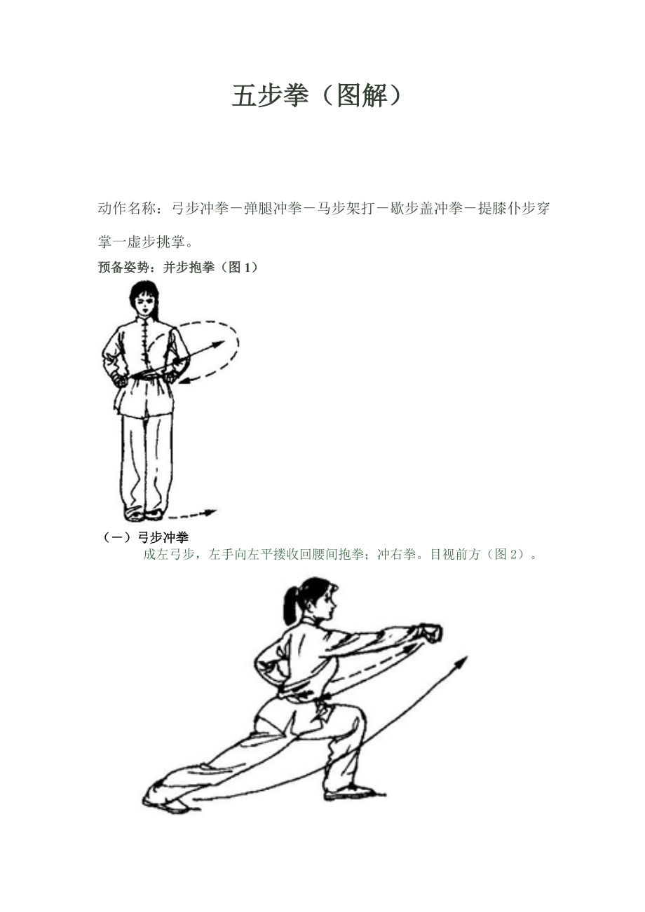 五步拳解说与图解过程_第1页
