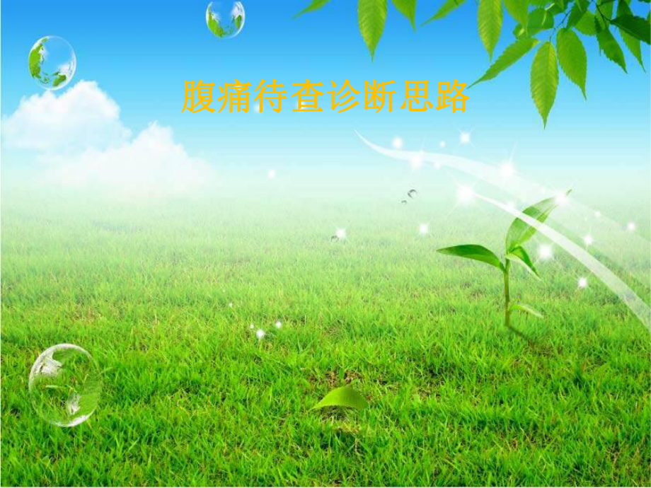 腹痛待查诊断思路课件_第1页