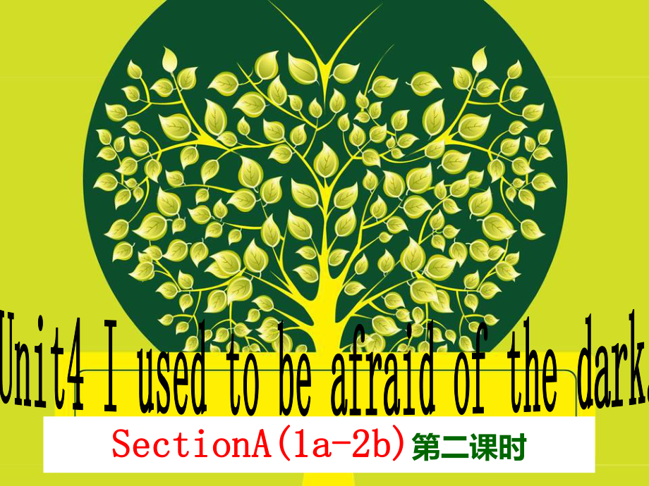 Unit4I_used_to_be_afraid_of_the_dark_SectionA(1a-2b)第一课时_第1页