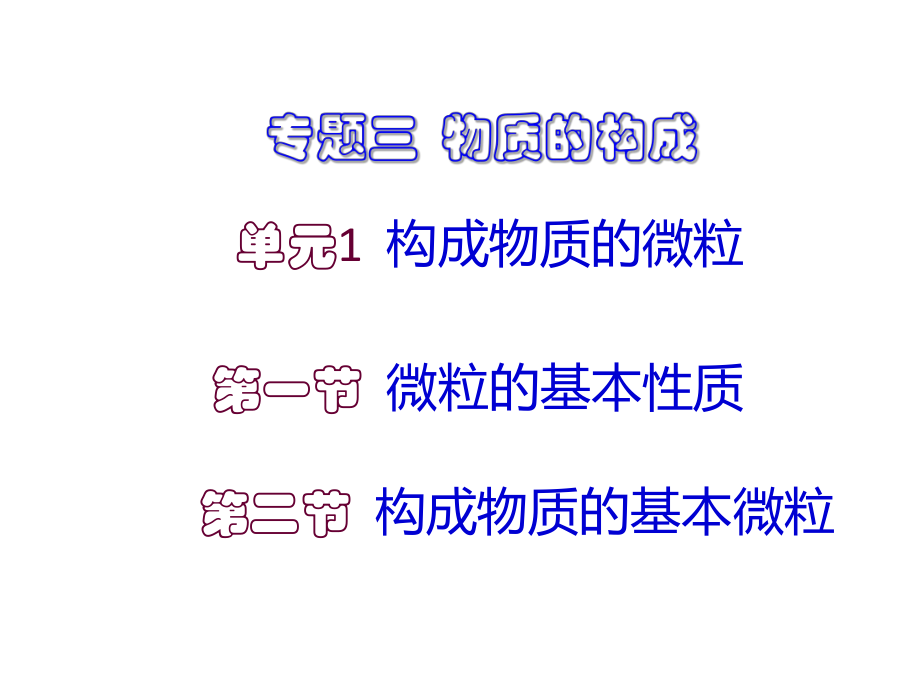 构成物质的基本微粒(原子及相对原子质量)ppt课件_第1页
