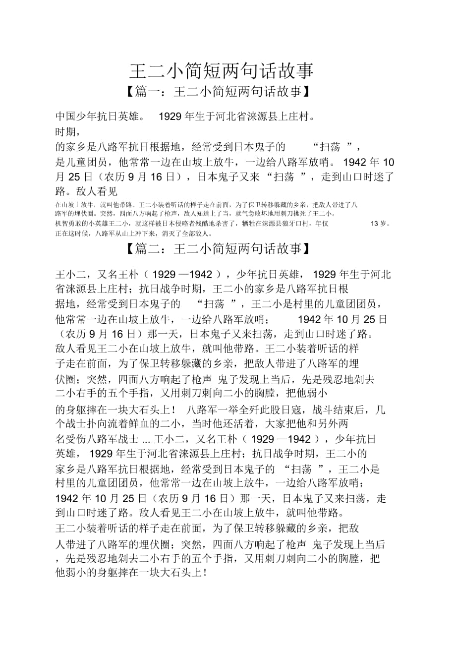 王二小简短两句话故事_第1页