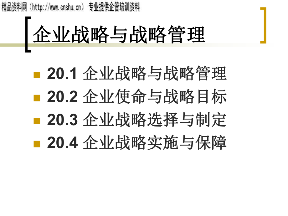 企业战略选择与战略管理_第1页
