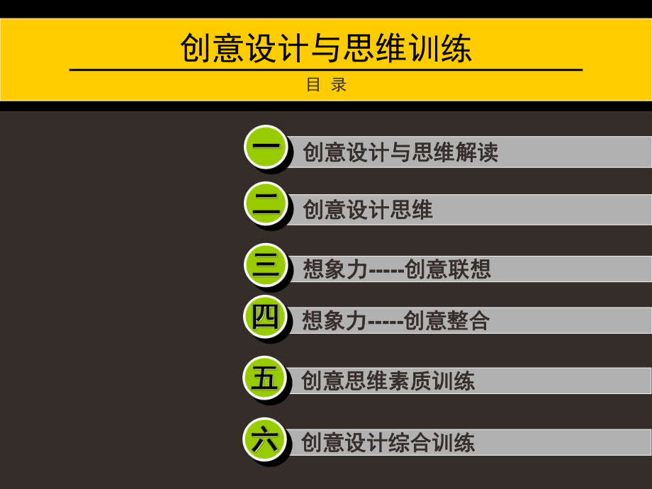 创意设计与思维训练课堂PPT_第1页