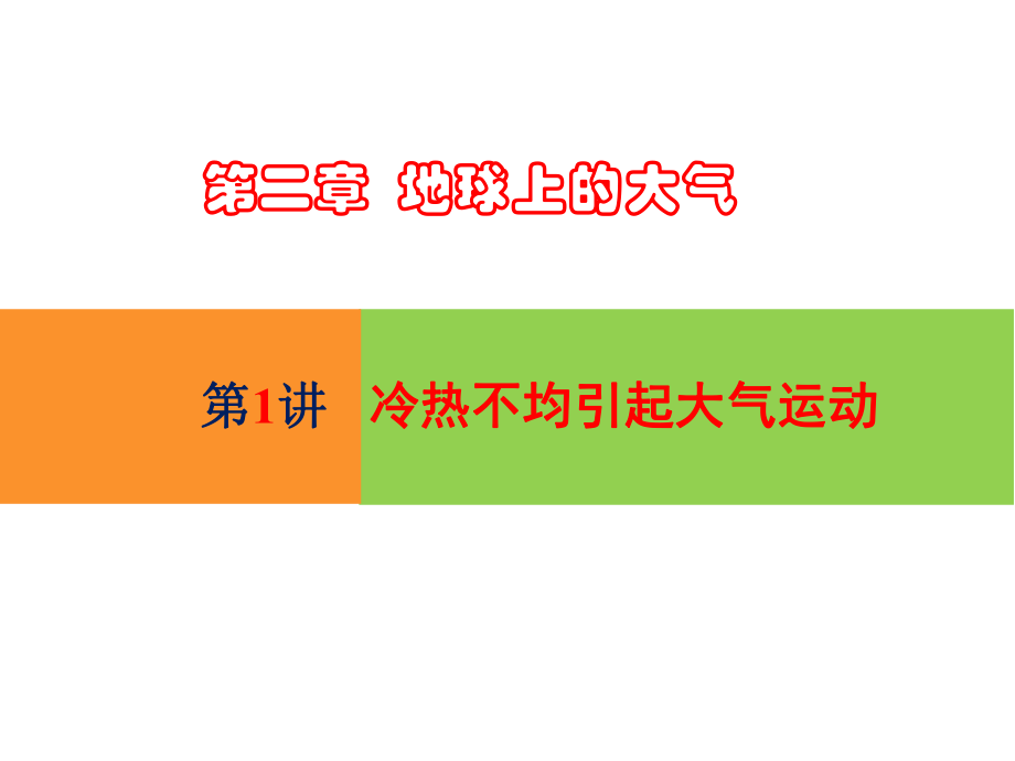 冷热不均引起的大气运动2_第1页