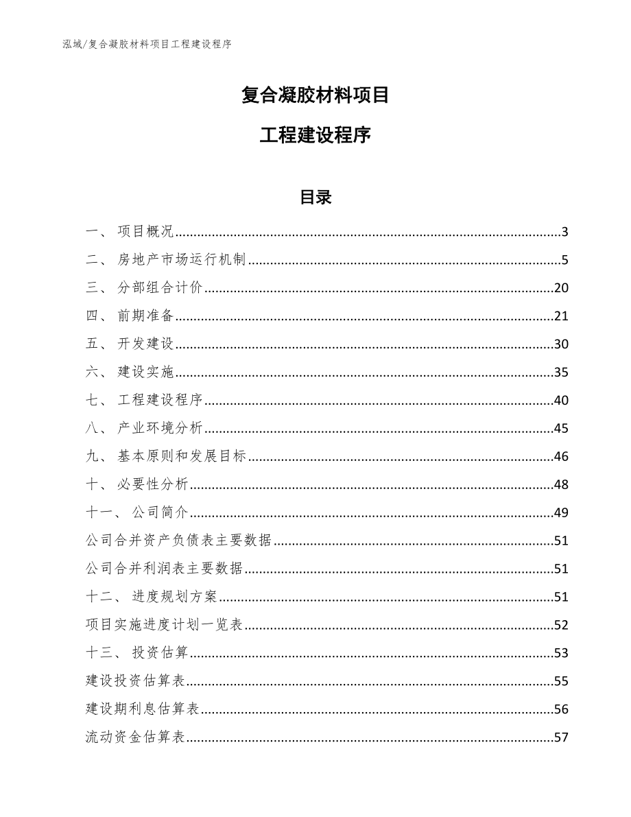 复合凝胶材料项目工程建设程序【参考】_第1页