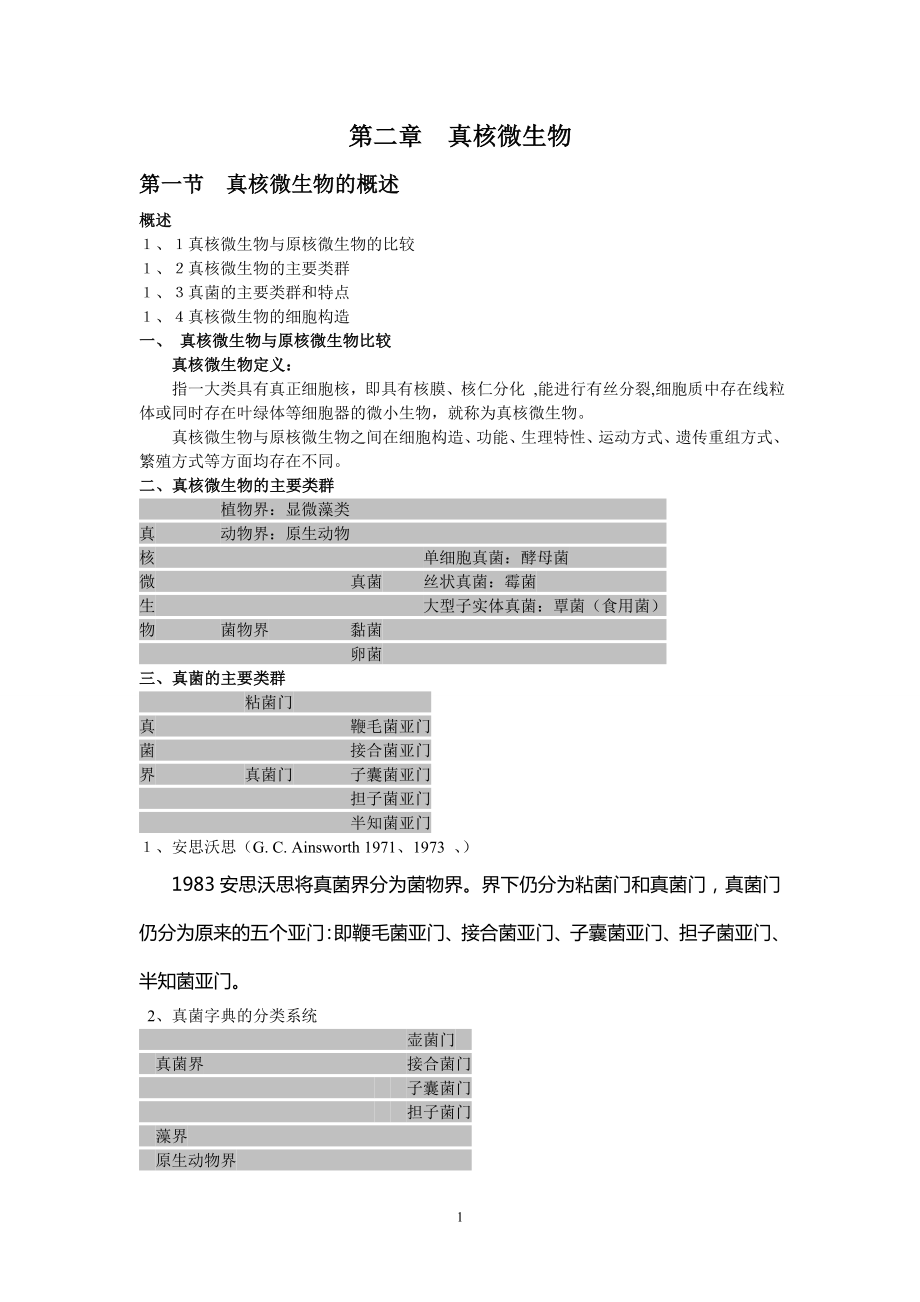 真核微生物已修改_第1页
