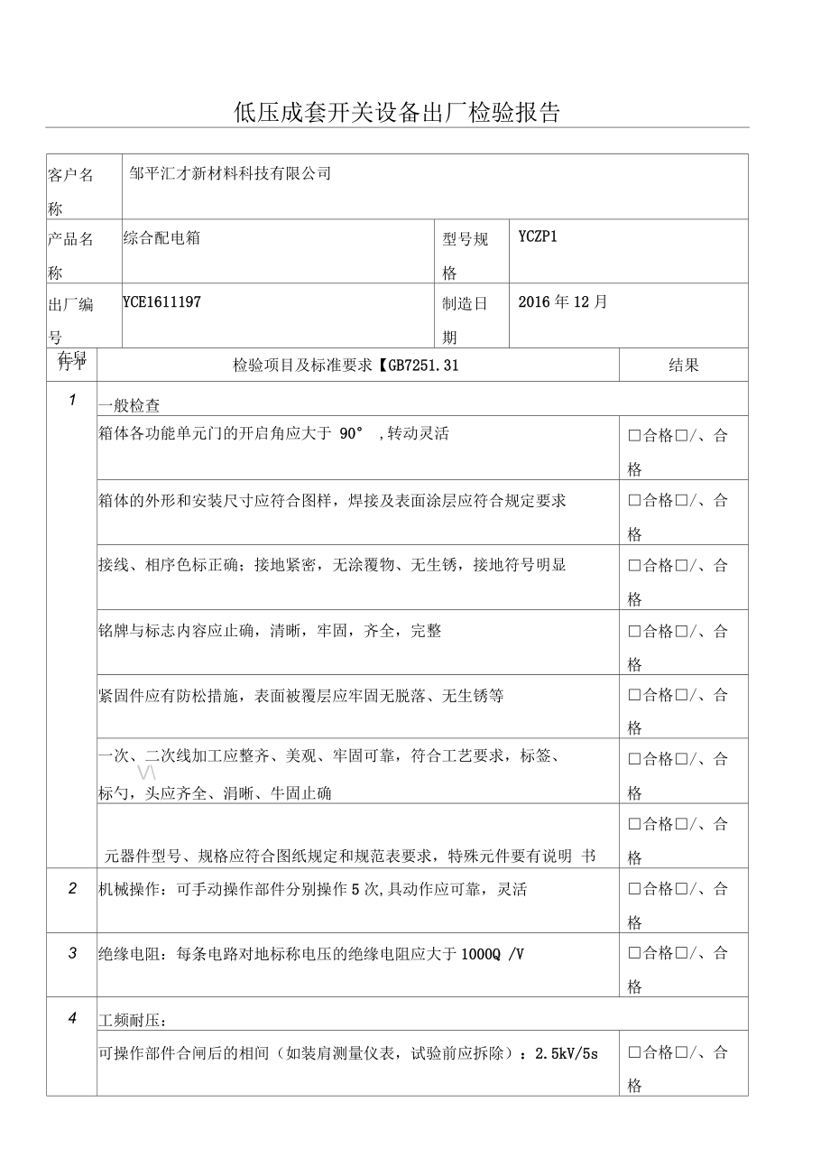 配电箱检测报告_第1页