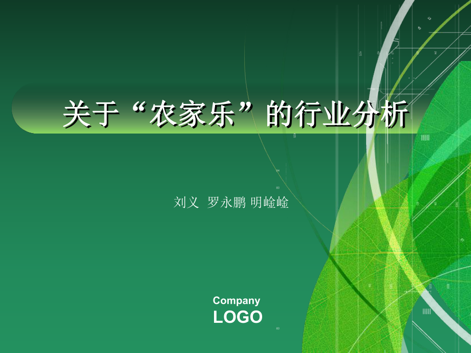 关于农家乐的行业分析_第1页