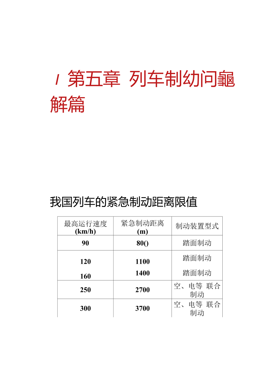 第5章列车制动问题解算_第1页