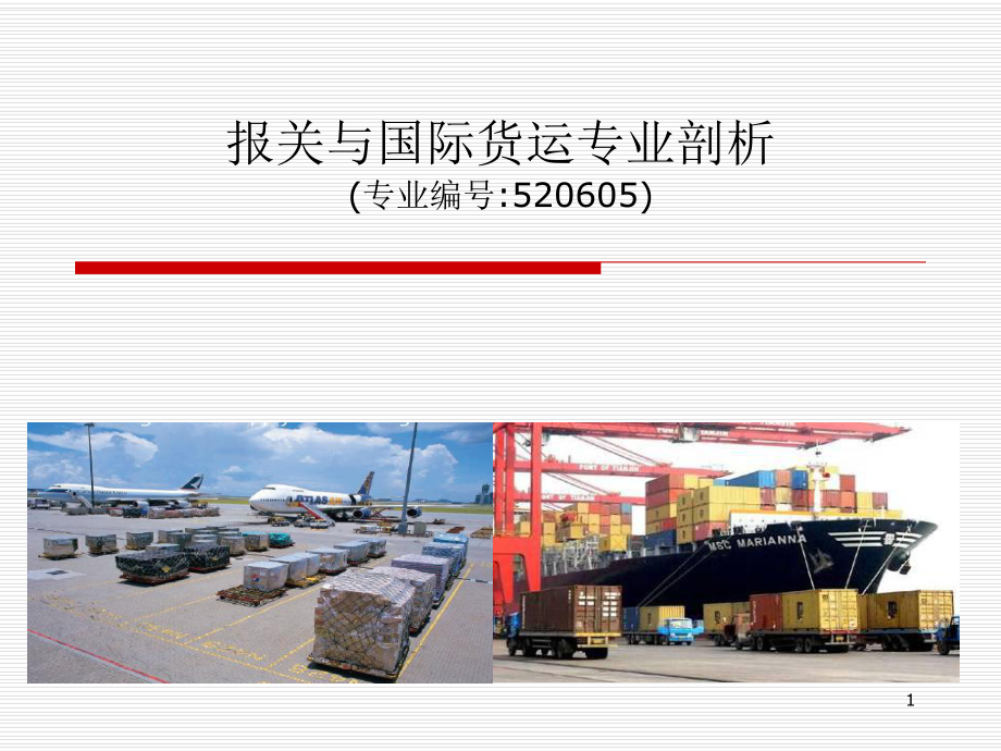 报关与国际货运专业剖析PPT43_第1页