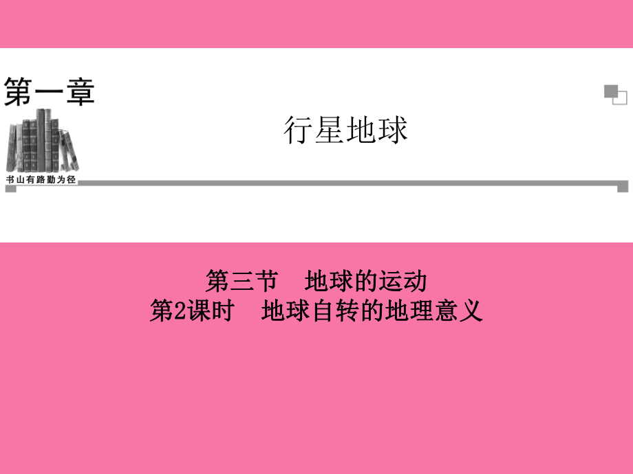 高中地理必修一地球的运动检测ppt课件_第1页