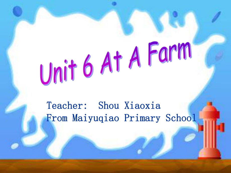 pep四年级下册英语Unit6farm_第1页