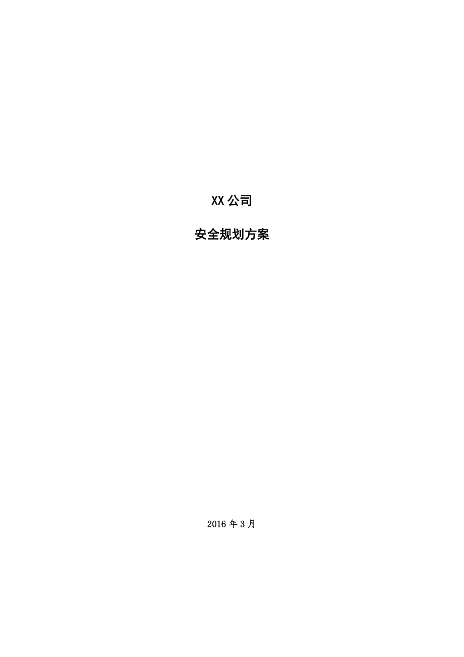 公司信息安全规划方案_第1页