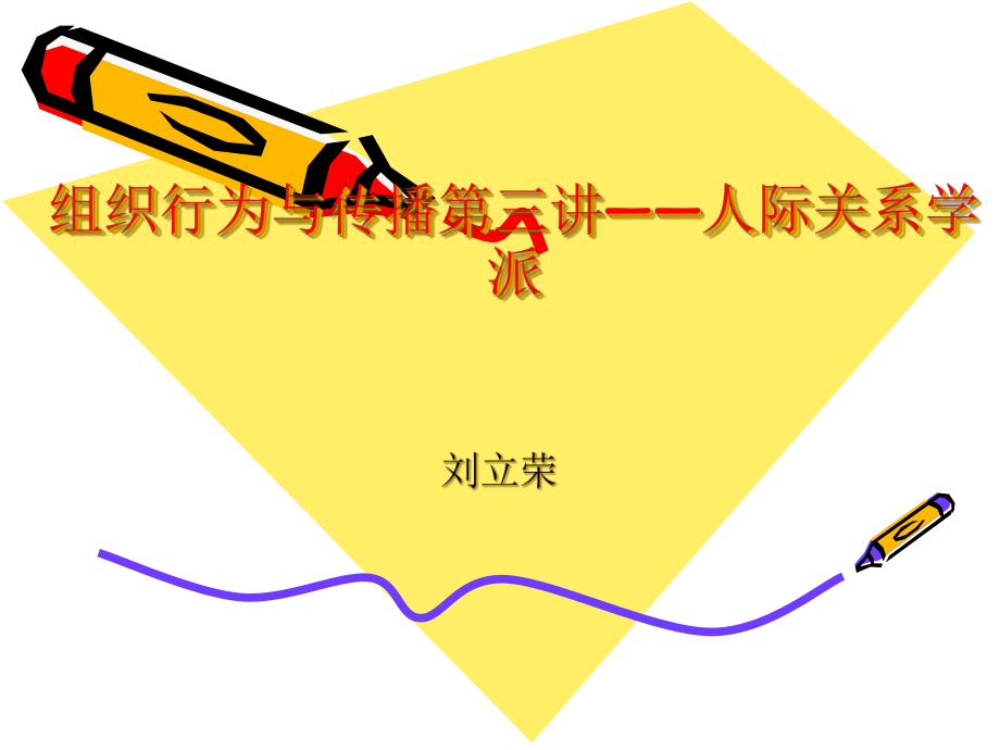 组织行为与传播第三讲人际关系学派_第1页