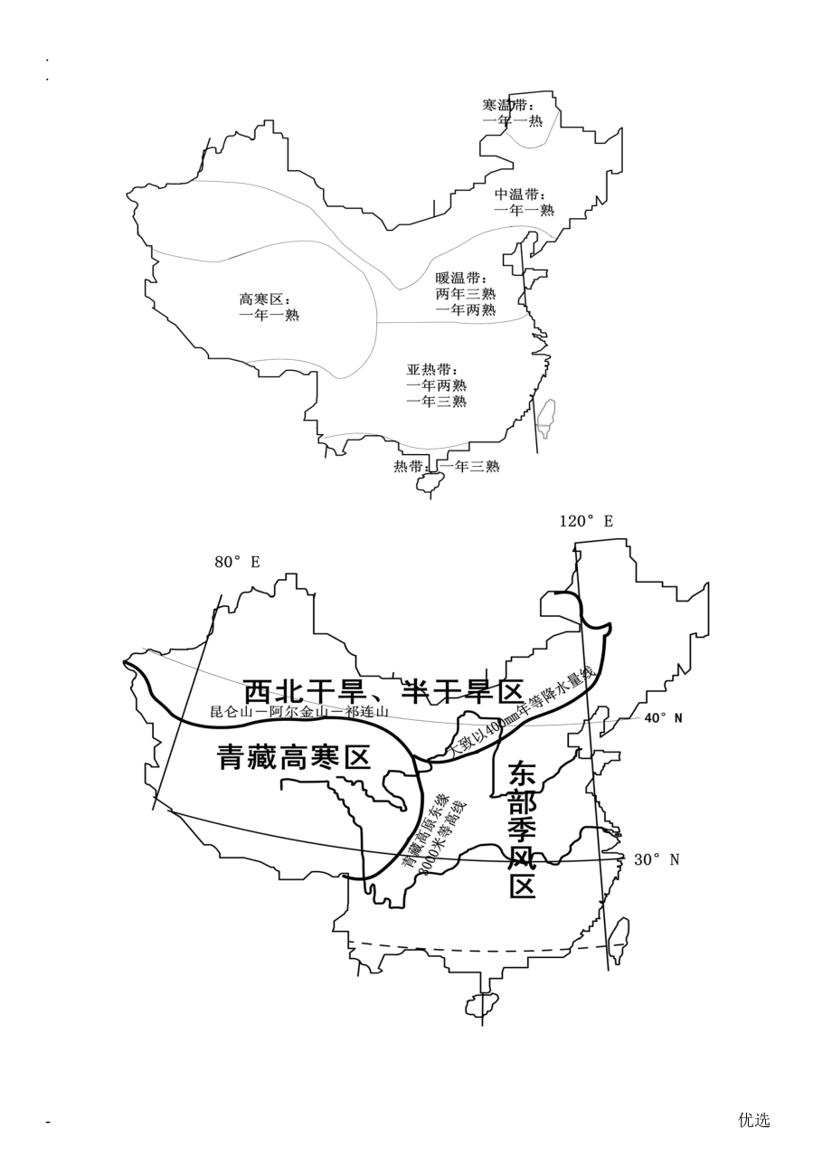中国农业资料整理(地理)_第1页