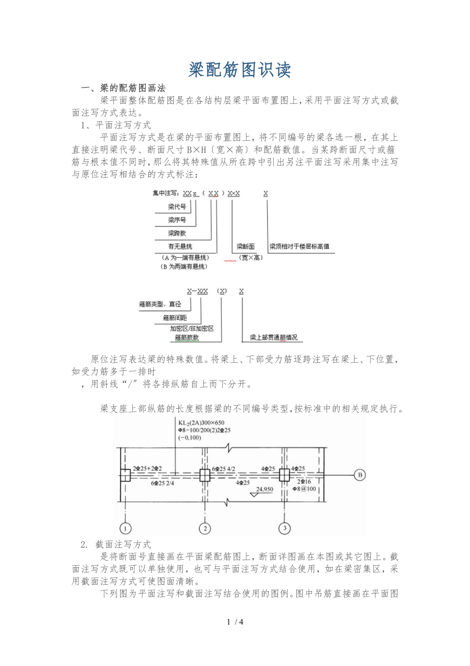 梁配筋图识读_第1页
